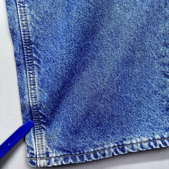 Vintage Carhartt Jeans B17 Relaxed Fit Blue Mens 38 Denim Zip Logo - Picture 6 of 16